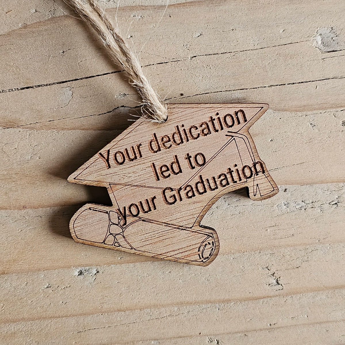 'Your Dedication...' Graduation Decoration and Card