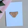 'Big Girl Pants' Wooden Token and Card