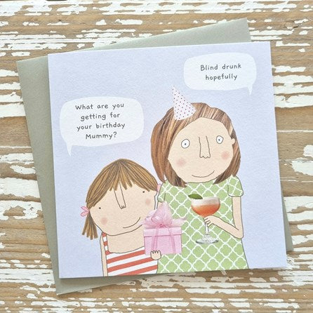 ‘Blind Drunk' Birthday Card