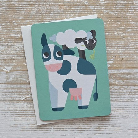 Cow and Sheep Card