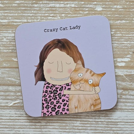 ‘Crazy Cat Lady' Drinks Coaster