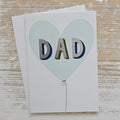 'Dad' Heart Balloon Father's Day Card