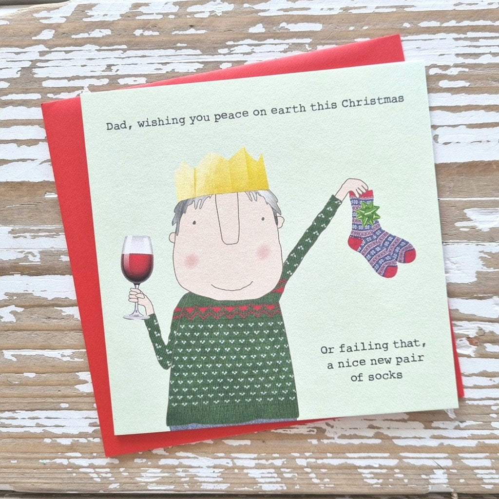 ‘Dad…New Pair Of Socks' Christmas Card