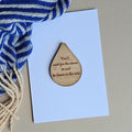 'Don't Wait For The Storm...' Pocket Token and Card