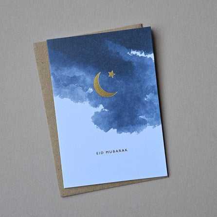 'Eid Mubarak' Moon Card