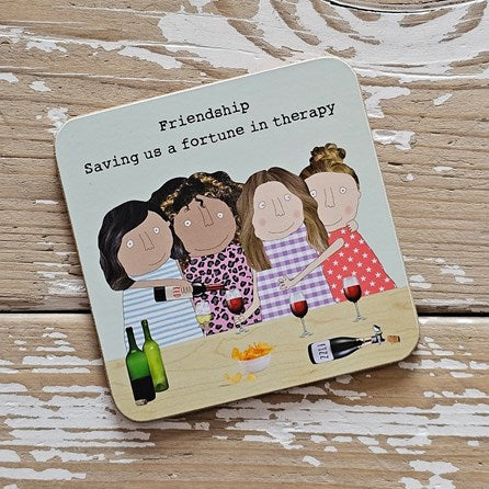 ‘Friendship...' Drinks Coaster