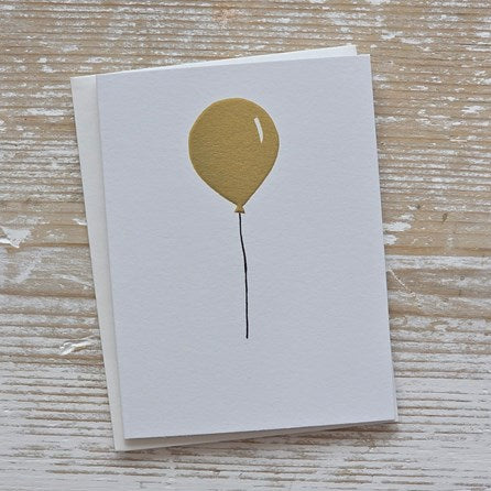 Gold Balloon Card