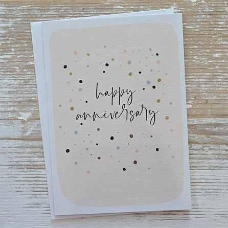 'Happy Anniversary' Spots Card