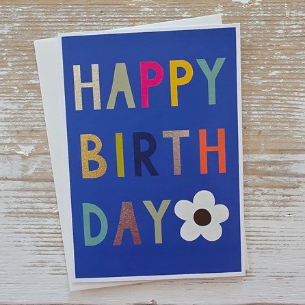 'Happy Birthday' Daisy Card