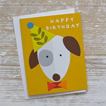 'Happy Birthday' Dog With Hat Card