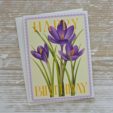 'Happy Birthday' Iris Card