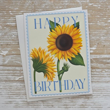 'Happy Birthday' Sunflower Card