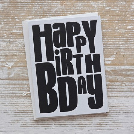 'Happy Birthday' Text Card