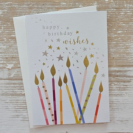 'Happy Birthday Wishes' Candles Card