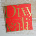 'Happy Diwali' Gold and Red Card
