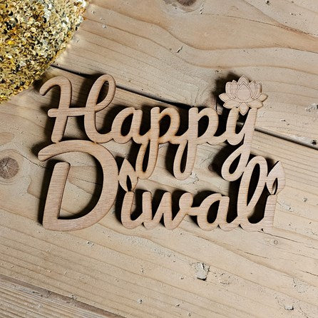 'Happy Diwali' Wooden Word Decoration