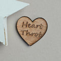 'Heart Throb' Wooden Heart Pocket Token