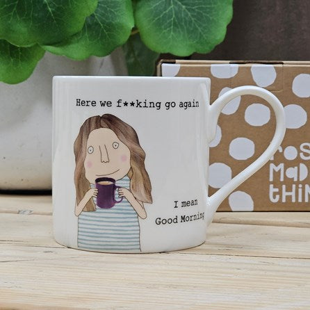 ‘Here We F**king Go Again' Mug