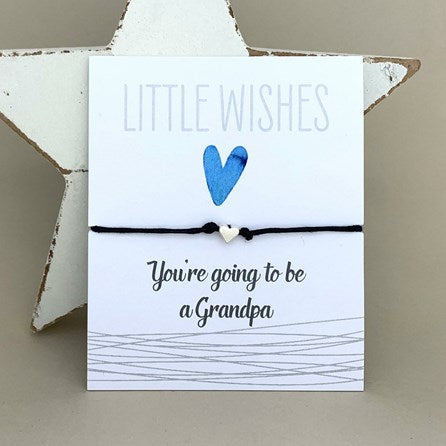 'You're Going To Be A Grandpa' Wish Bracelet