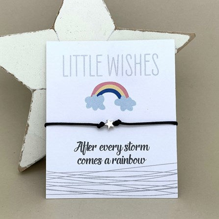 'After Every Storm Comes A Rainbow' Wish Bracelet