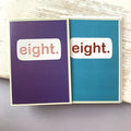 'Eight.' Children's Birthday Card