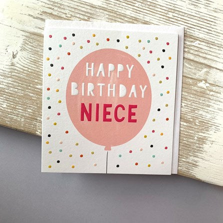 'Happy Birthday Niece' Greetings Card