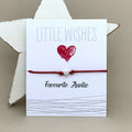 'Favourite Auntie' Wish Bracelet