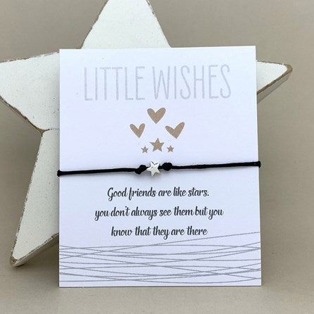 'Good Friends Are Like Stars...' Wish Bracelet