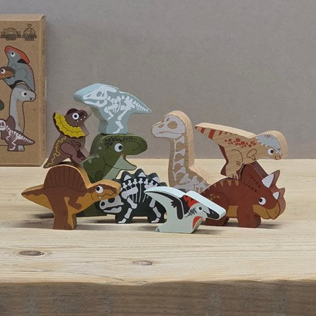 Jurassic Stacking Dinosaurs & Bag
