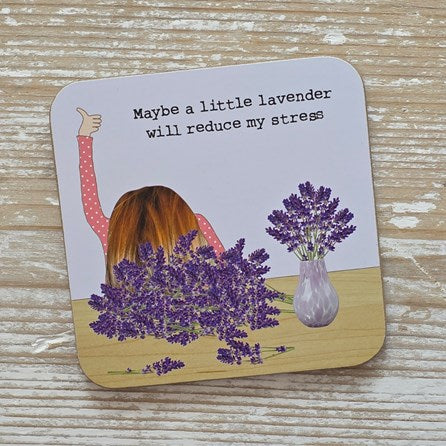 ‘Maybe a Little Lavender...' Drinks Coaster