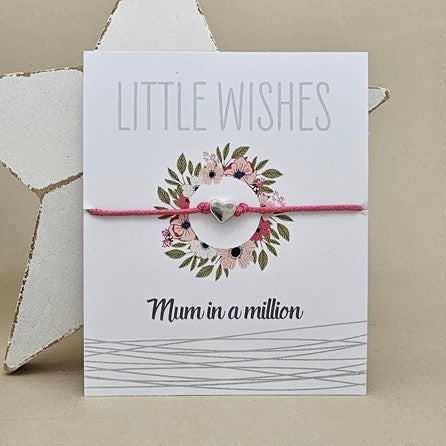 'Mum In A Million' Wish Bracelet