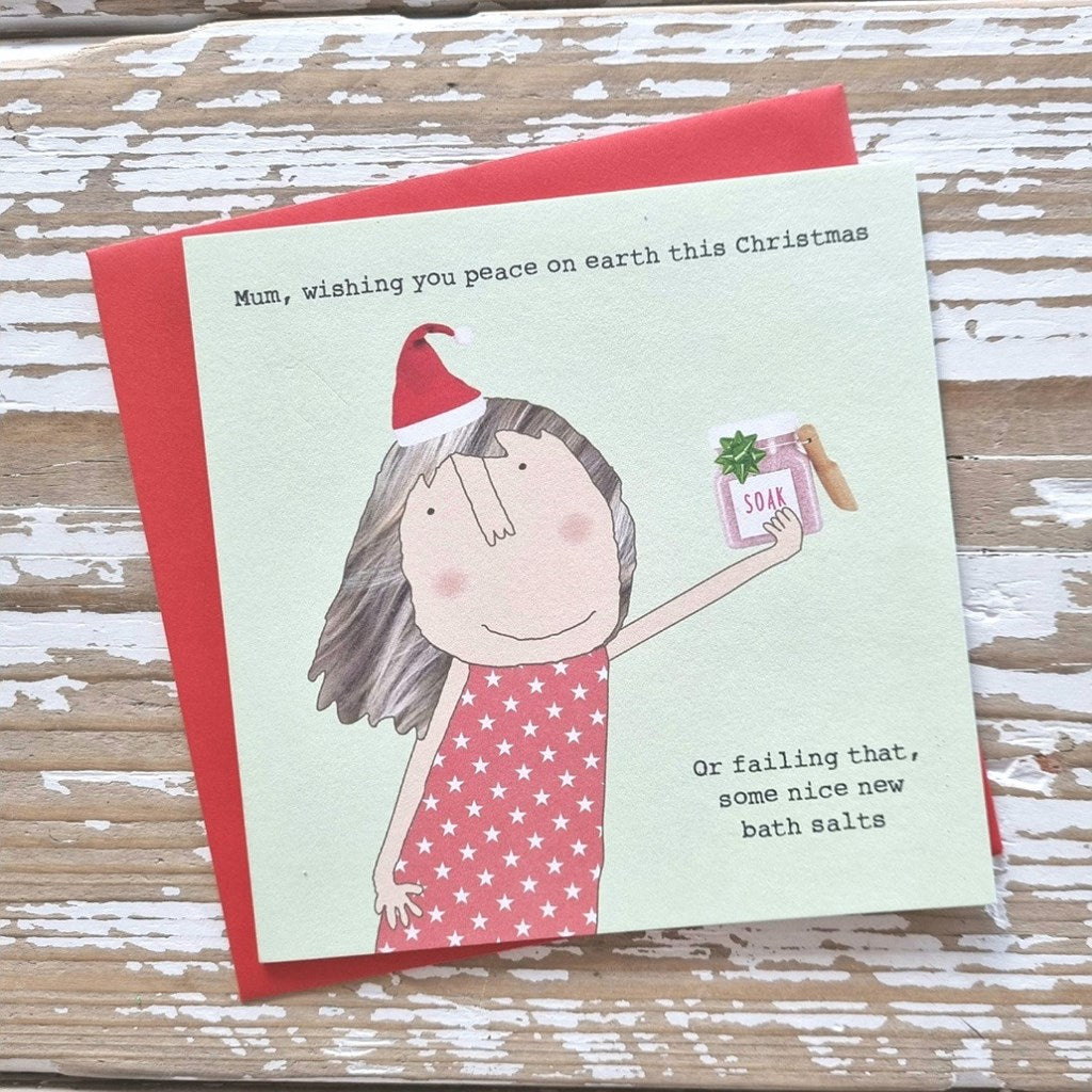 ‘Mum…New Bath Salts' Christmas Card