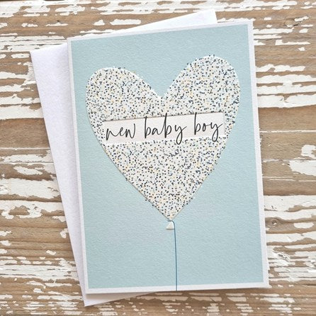 'New Baby Boy' Greetings Card