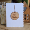'No.1 Teacher' Wooden Medal and Card