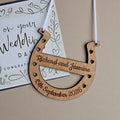 Personalised Wooden Wedding Horseshoe