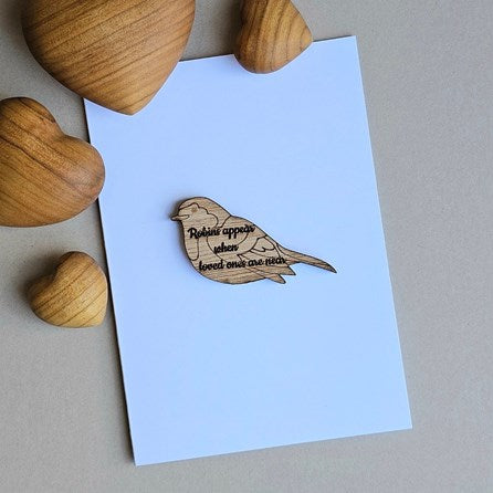 'Robins Appear...' Pocket Token and Card