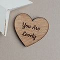 'You Are Lovely' Heart Pocket Token